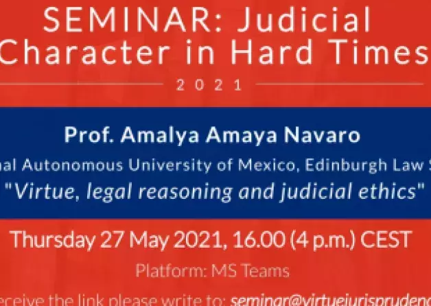 Fourth Seminar in the series "Judicial Character in Hard Times"
