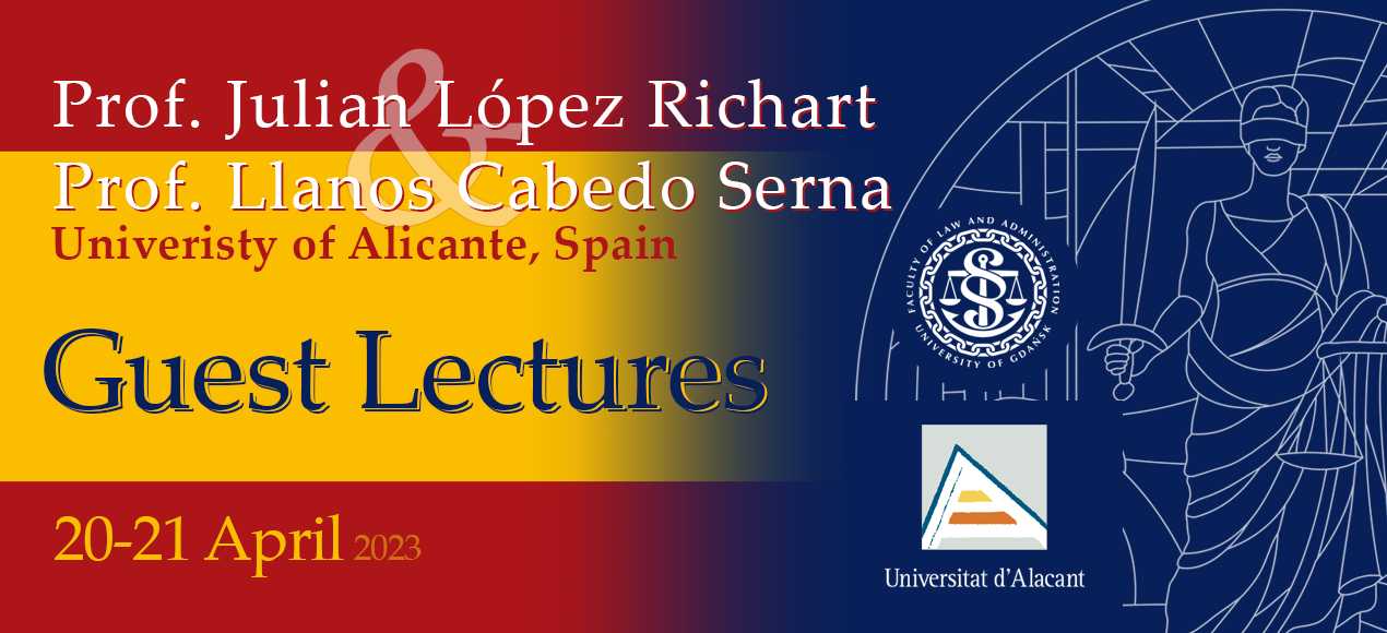 Guests lectures by Prof. Julián López Richert and Prof. Llanos Cabedo Serna (Univeristy of Alicante, Spain)