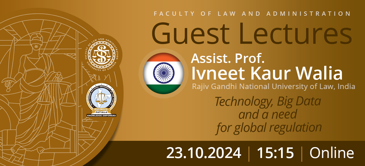Guest Lecture by Assoc. Prof. Ivneet Kaur Walia (Rajiv Gandhi National University of Law, India)