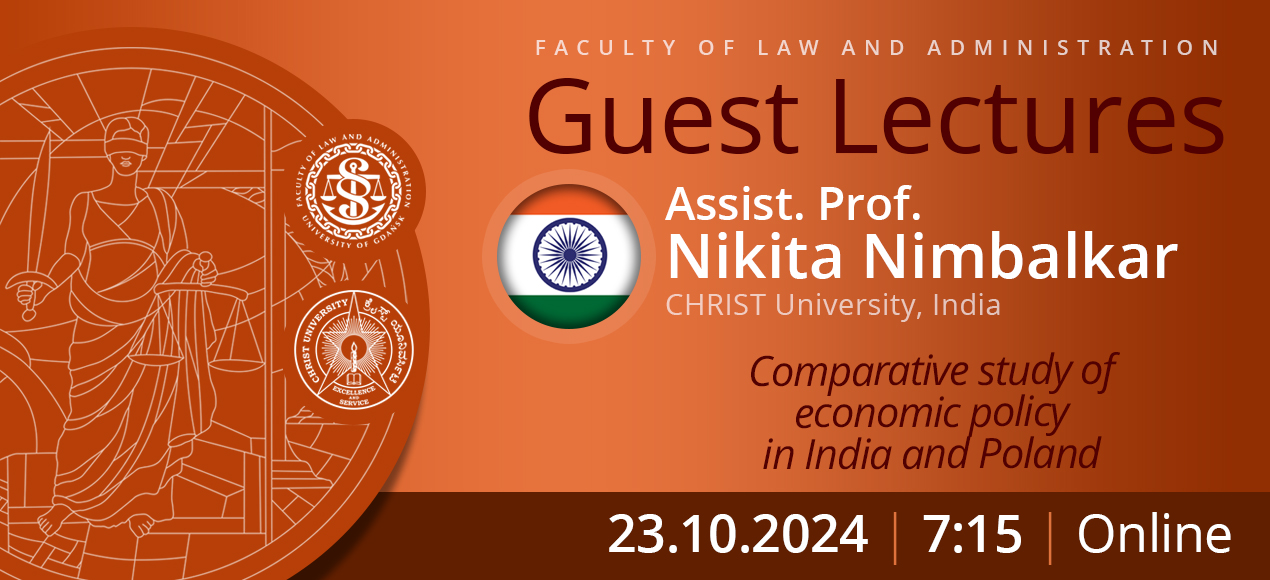 Guest Lecture by Assist. Prof. Nikita Nimbalkar (School of Law, CHRIST University, India)