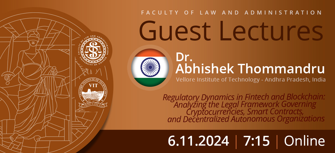 Guest Lectures by Dr. Abhishek Thommandru (Vellore Institute of Technology - Andhra Pradesh, India)