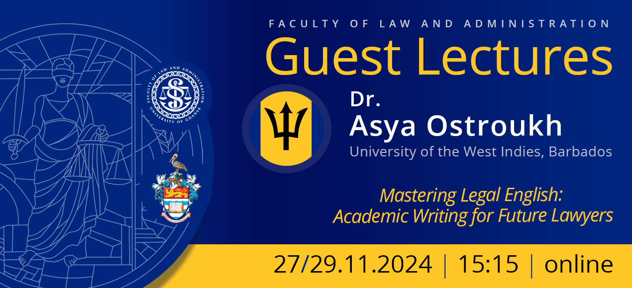 Guest Lectures by Dr. Asya Ostroukh (The University of the West Indies, Barbados)