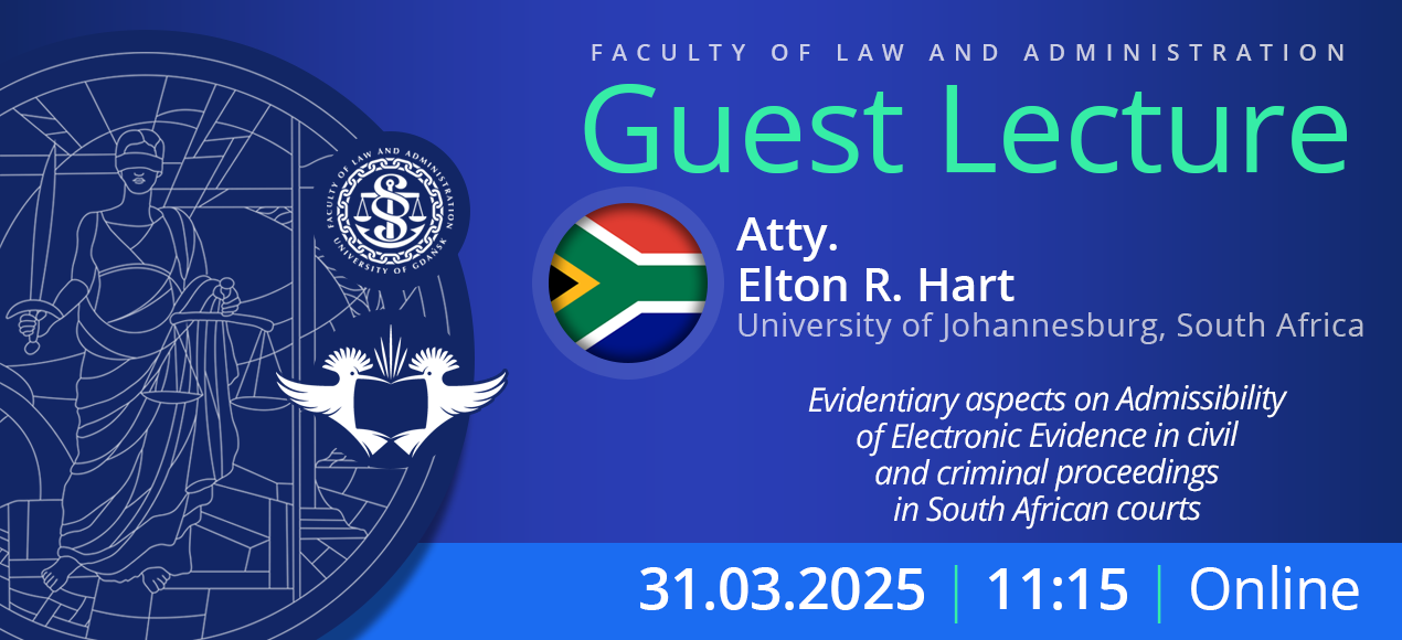 Guest Lecture by Atty. Elton R. Hart (University of Johannesburg, South Africa)