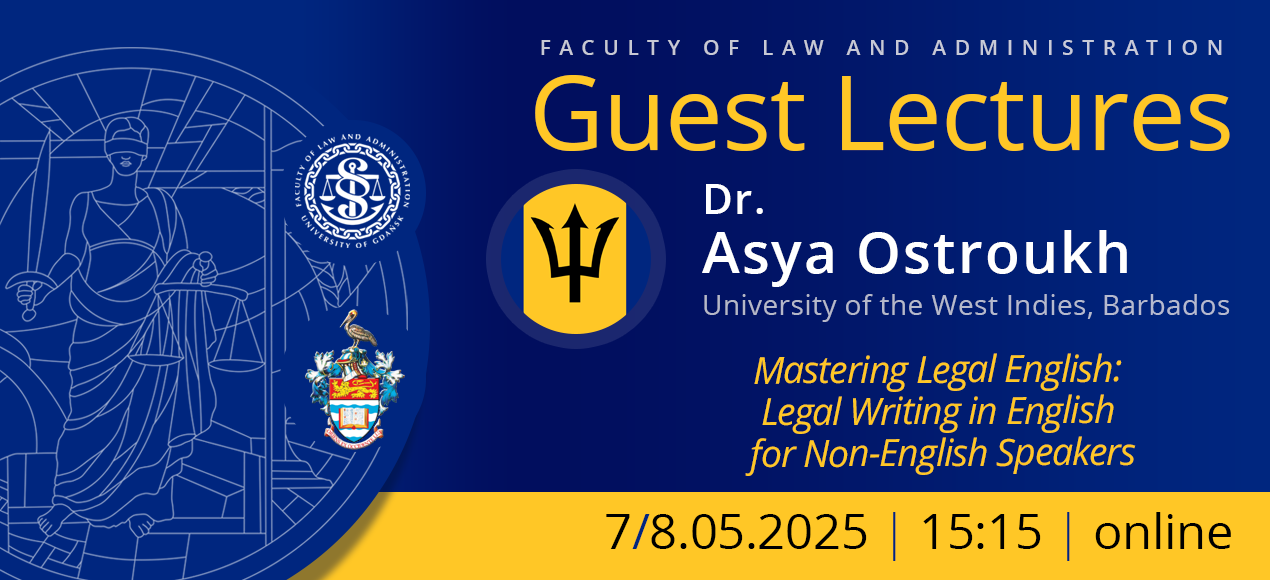Guest Lecture by Dr Asya Ostroukh (University of West Indies, Barbados)