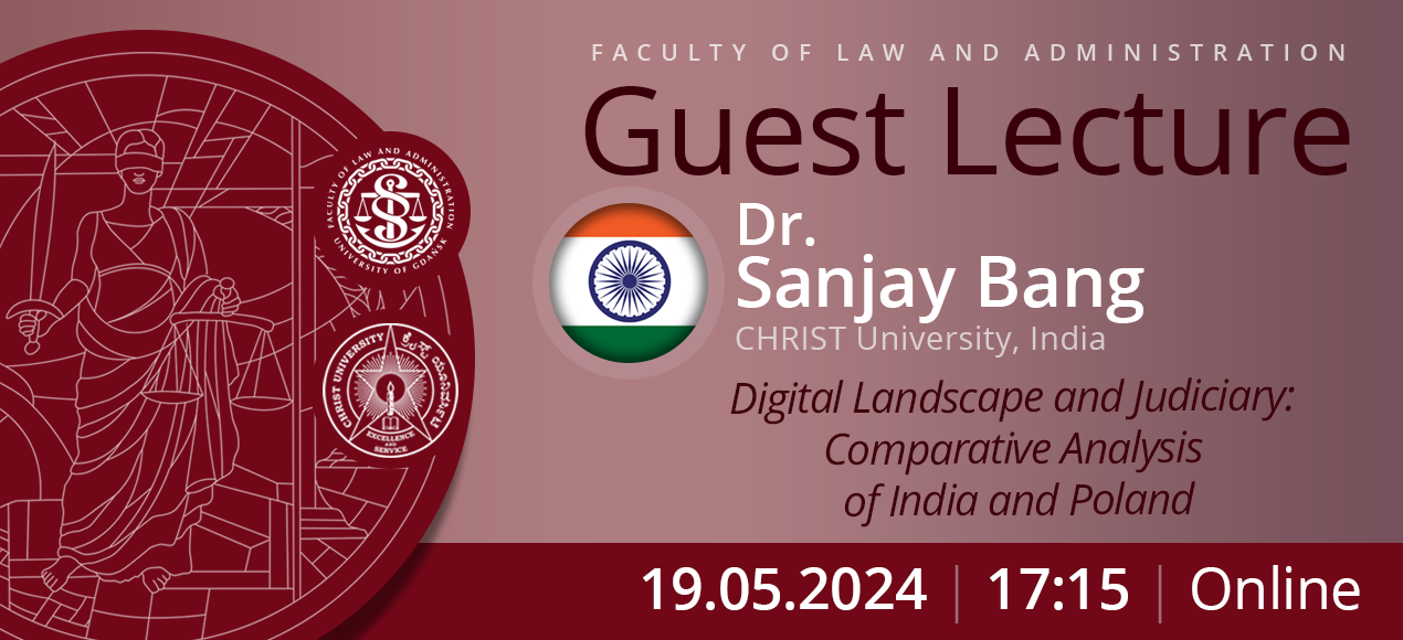Guest Lecture by  Dr. Sanjay Bang (School of Law, CHRIST University, India)