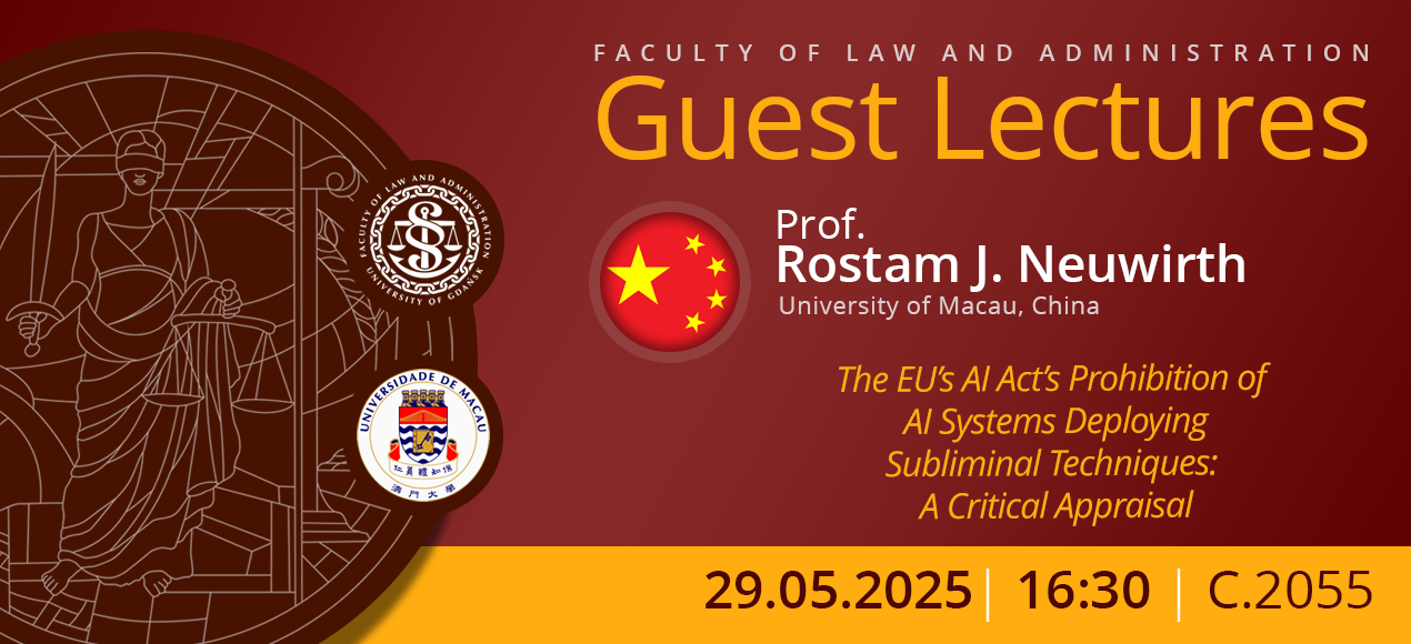 Guest Lectures by Professor Rostam J. Neuwirth (University of Macau, China)