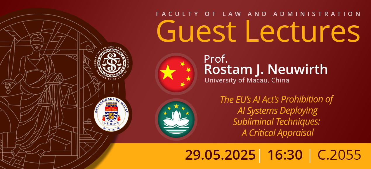 Guest Lectures by Professor Rostam J. Neuwirth (University of Macau, China)