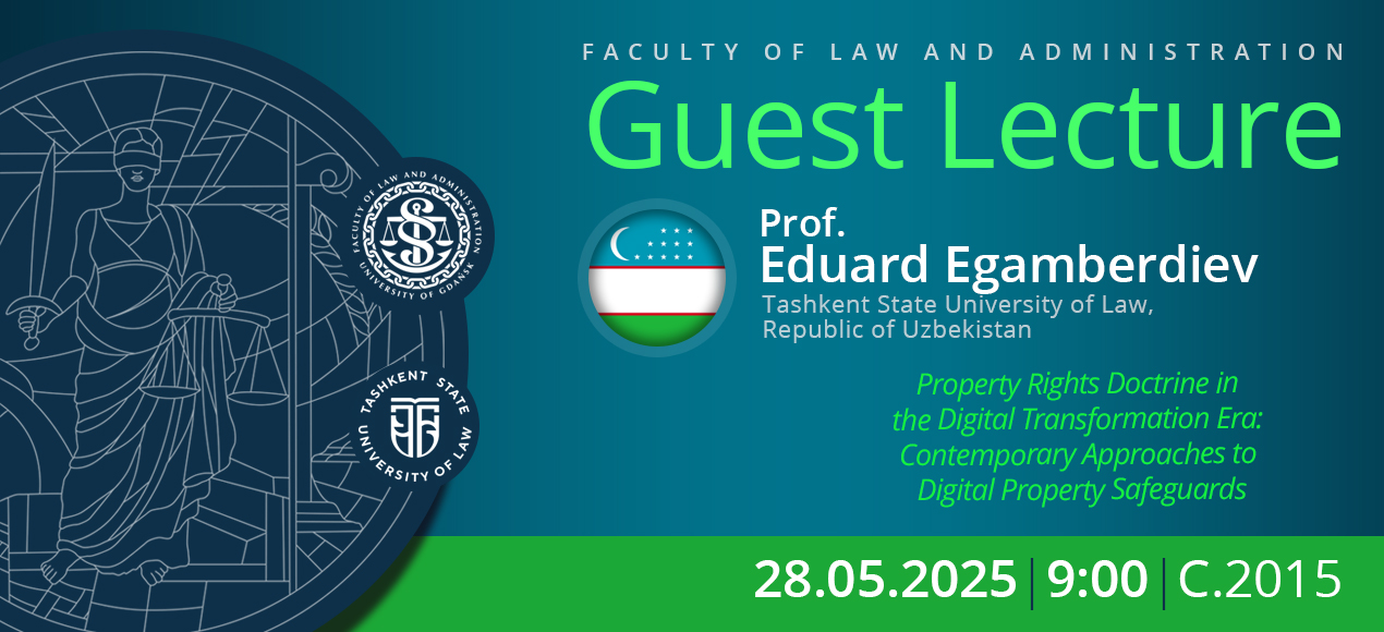 Guest Lectures by Assoc Prof Dr Eduard Egamberdiev (Tashkent State University of Law, Uzbekistan)