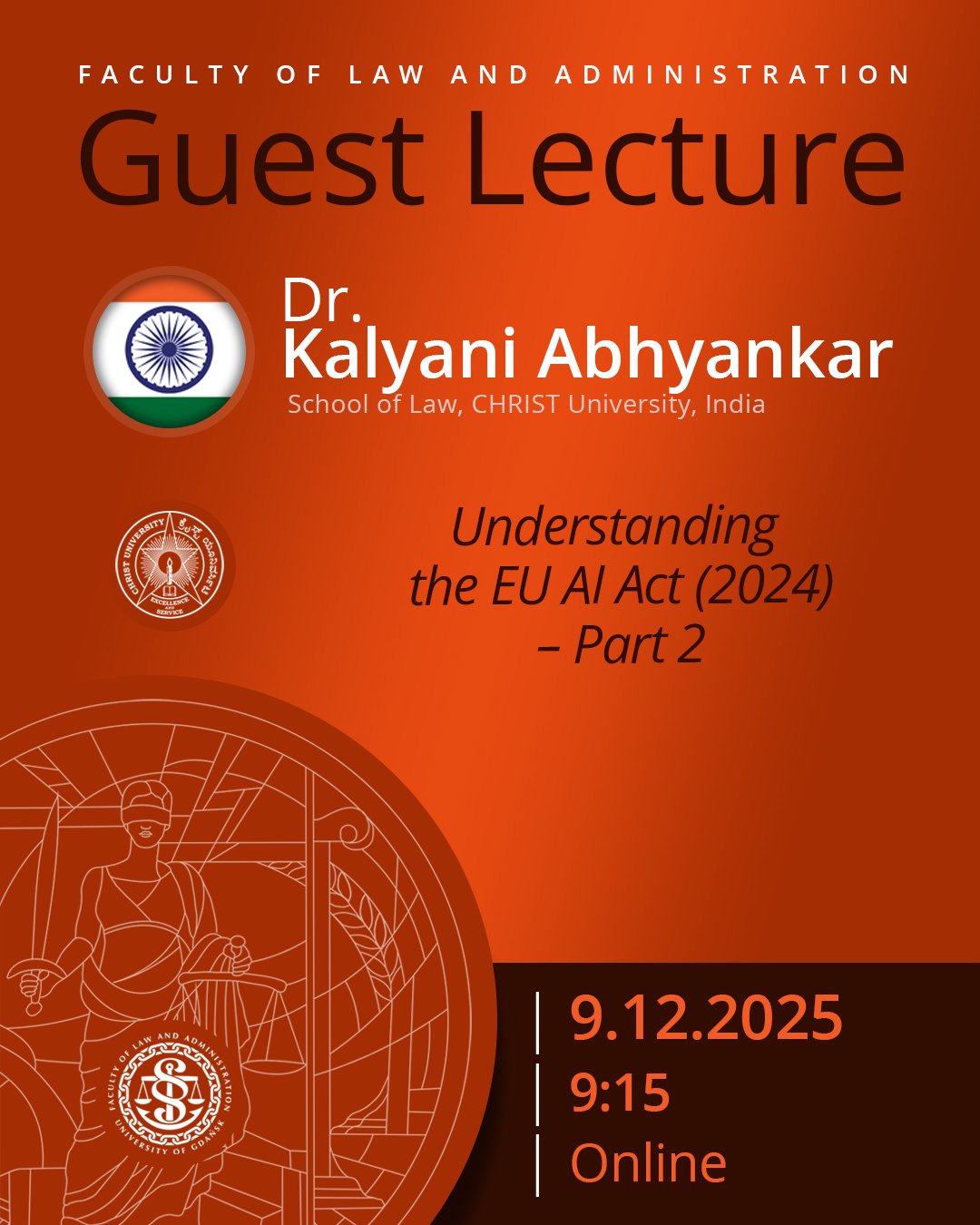 Guest Lecture by Dr Kalyani Abhyankar (Christ University, India)