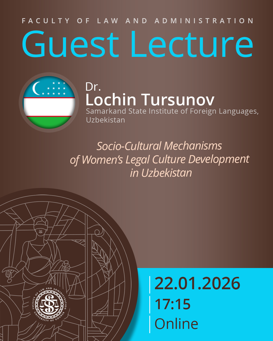 Guest Lecture by Dr. Lochin Tursunov (Samarkand State Institute of Foreign Languages, UZBEKISTAN)