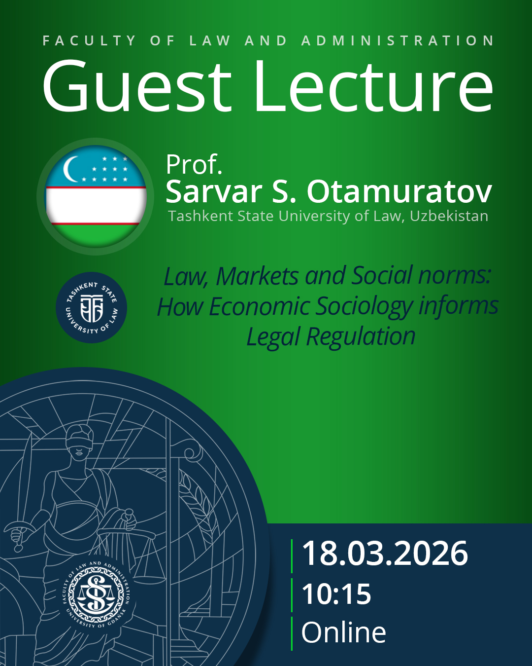 Guest Lecture by Prof. Sarvar Otamuratov (Tashkent State University of Economics, UZBEKISTAN)
