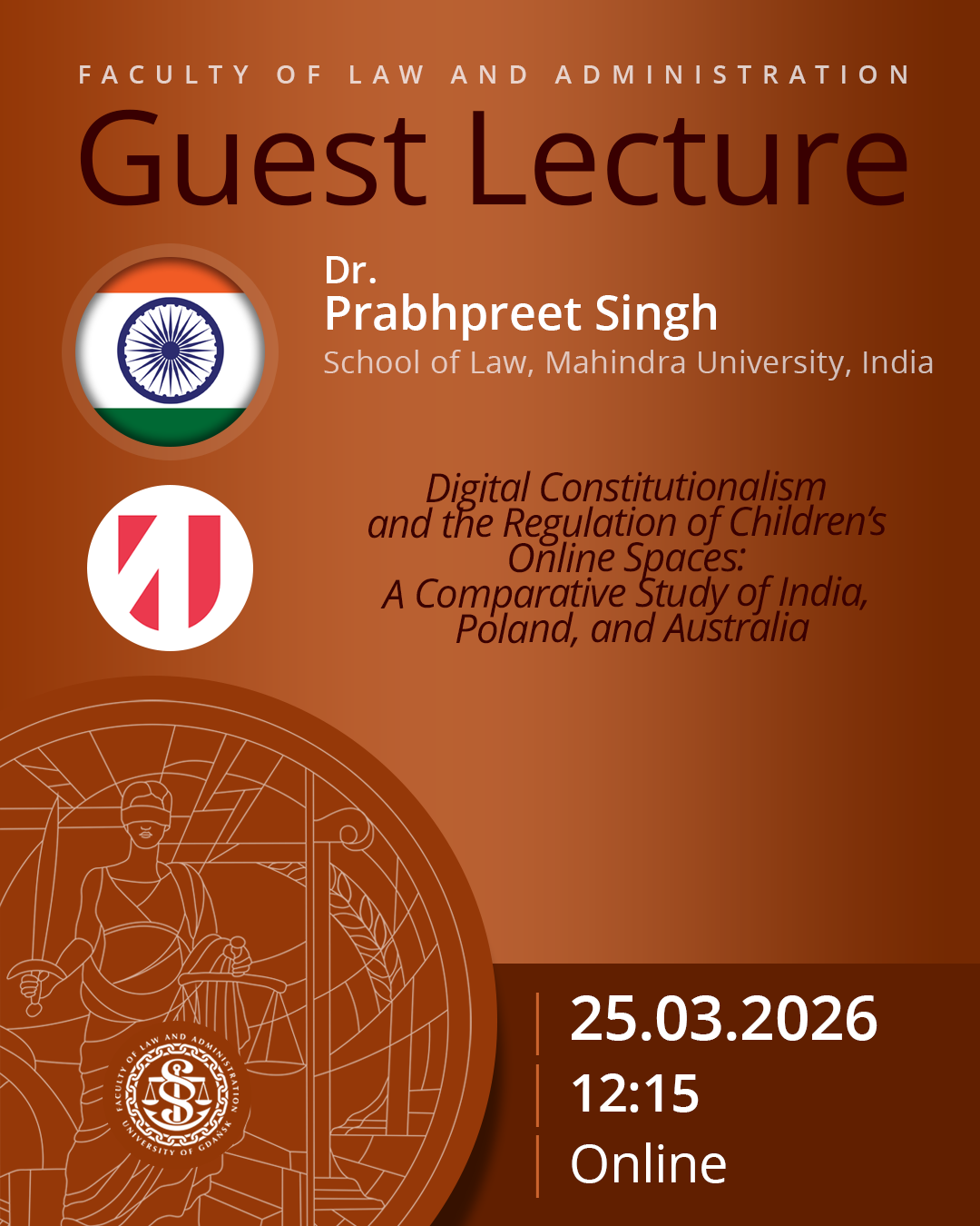 Guest Lecture by Dr. Prabhpreet Singh (School of Law, Mahindra University, INDIA)