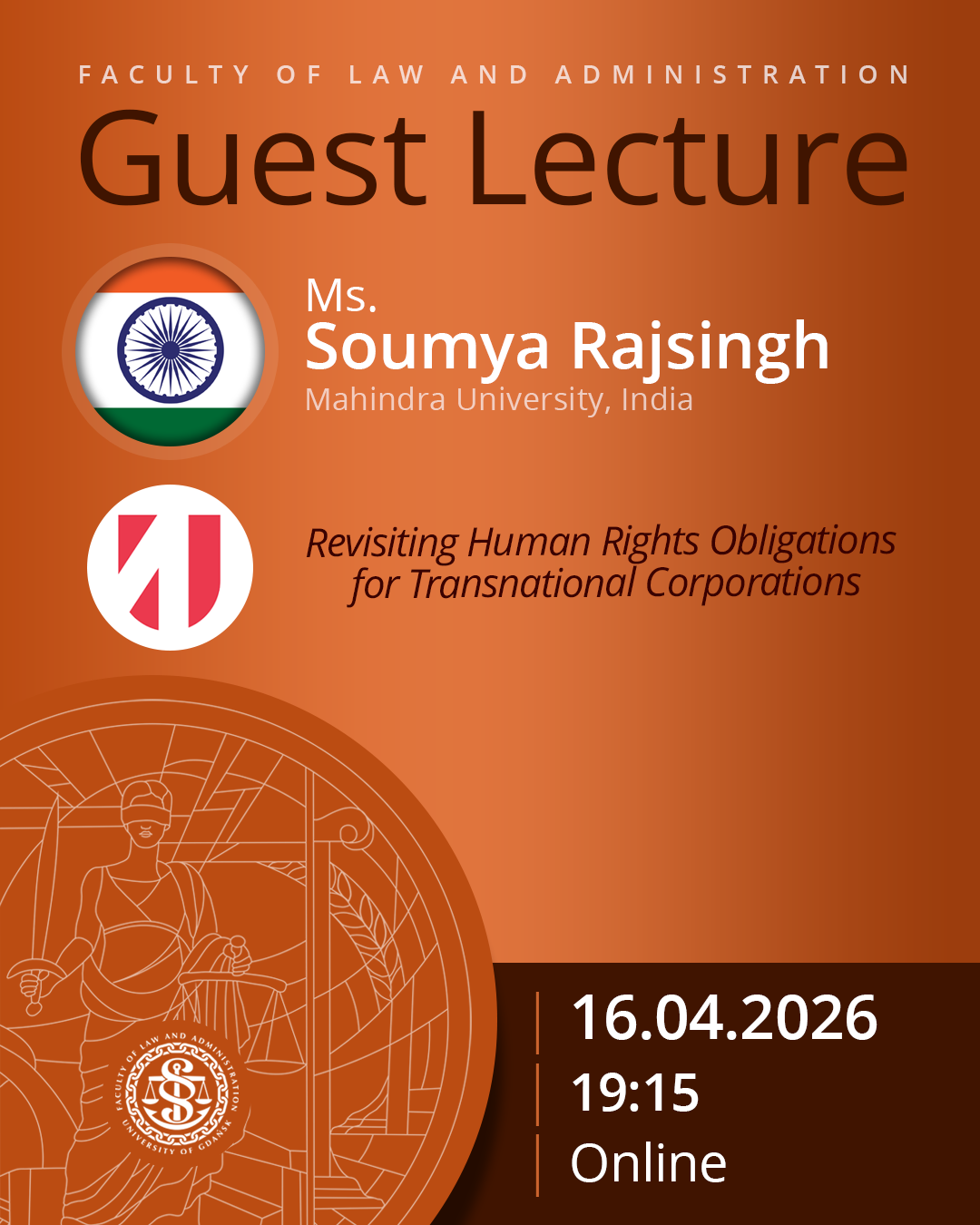 Guest Lecture by Soumya Rajsingh (Mahindra University, Hyderabad, INDIA)