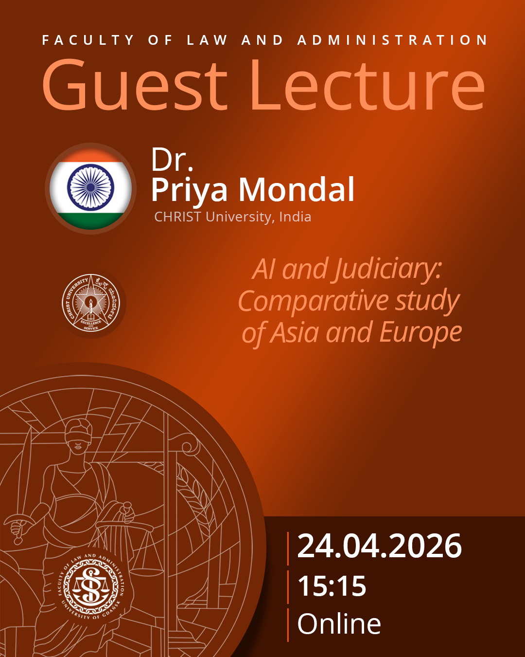 Guest Lecture by Dr. Priya Mondal (CHRIST University, Bangalore, INDIA)
