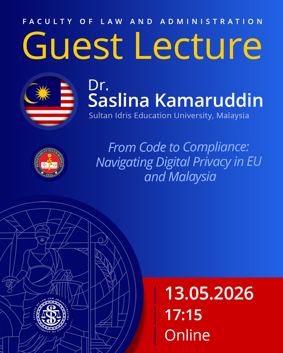 Guest Lecture by Dr. Saslina Kamaruddin (Sultan Idris Education University, Malaysia)