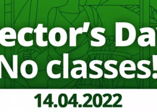 Rector’s Day – no classes on April, 14