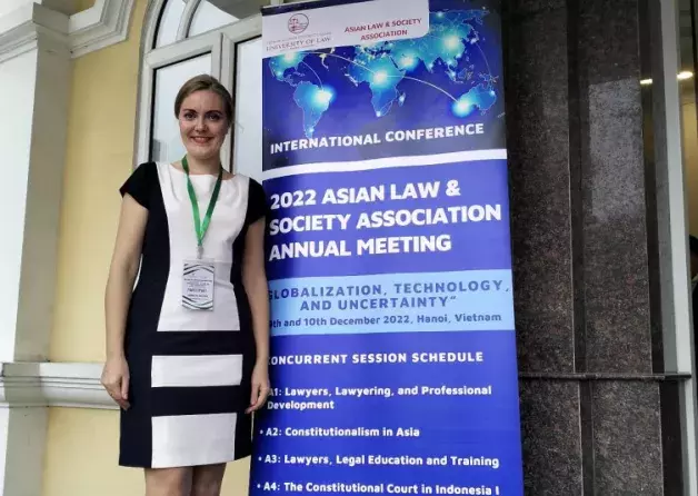 Dr. M. Łągiewska at the Annual Meeting of the ALSA (Hanoi, Vietnam)