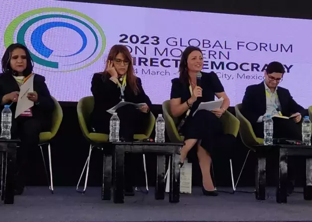 Assoc. Prof. Anna Rytel-Warzocha at the Global Forum on Modern Direct Democracy in Mexico