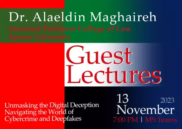 Guest Lectures by Dr. Alaeldin Maghaireh, Ajman University