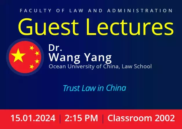 Guest Lectures by Dr. Wang Yang, Ocean University (China)