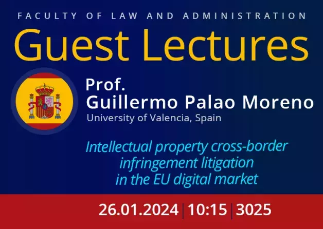 Guest Lectures by Prof. Guillermo Palao Moreno,…