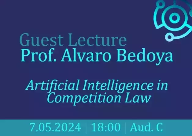 Lecture by Professor Alvaro Bedoya: "Artificial Intelligence in Competition Law"