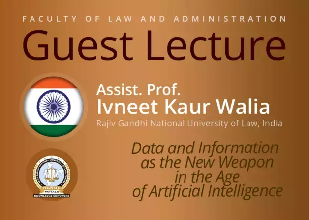 Guest Lecture by Assoc. Prof. Ivneet Kaur Walia (Rajiv Gandhi National University of Law, India)