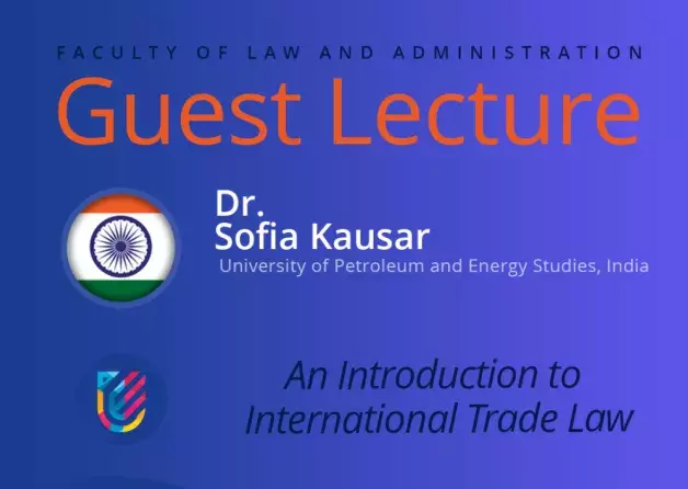 Guest Lecture by Dr. Sofia Kausar (University of Petroleum and Energy Studies, India)