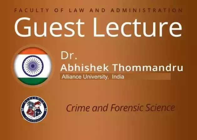 Guest Lecture by Dr Abhishek Thommandru (Alliance University, India)