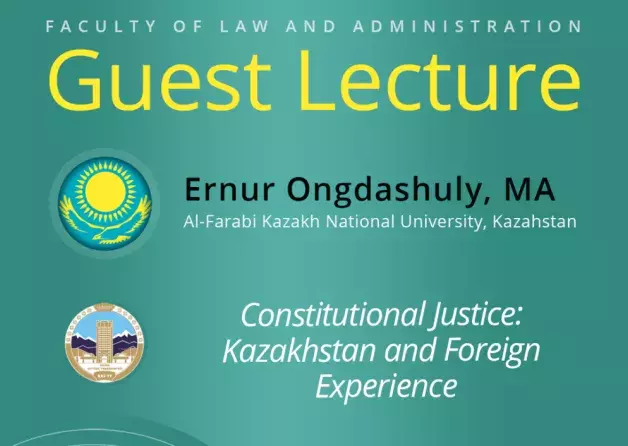 Guest Lecture by Ernur Ongdashuly, MA (Al-Farabi Kazakh National University, Kazahstan)