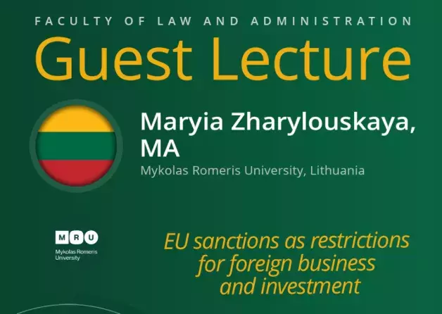 Guest Lecture by Maryia Zharylouskaya, MA (…