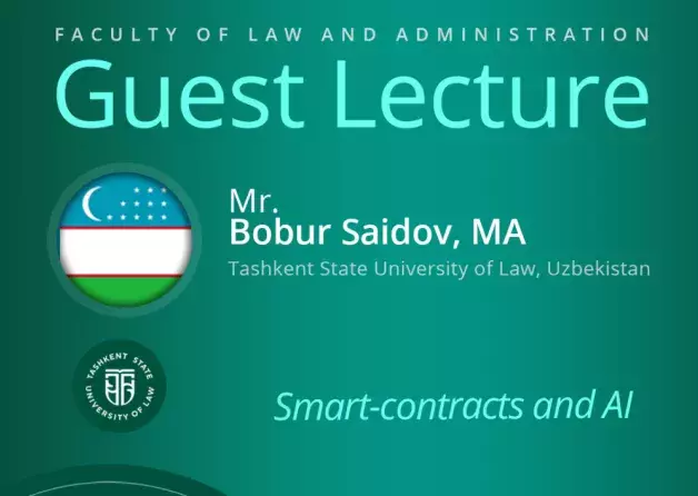 Guest Lecture by Mr Bobur Saidov, MA (Tashkent State University of Law, Uzbekistan)