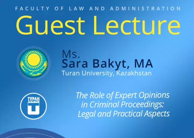 Guest Lecture by Ms. Sara Bakyt, MA (Turan…