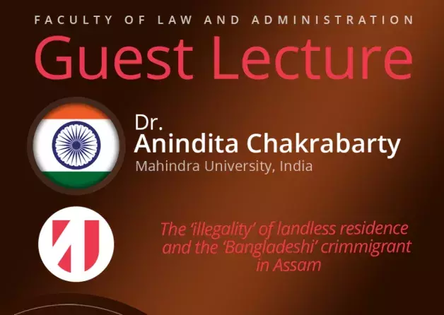 Guest Lecture by Dr. Anindita Chakrabarty (Mahindra University, India)