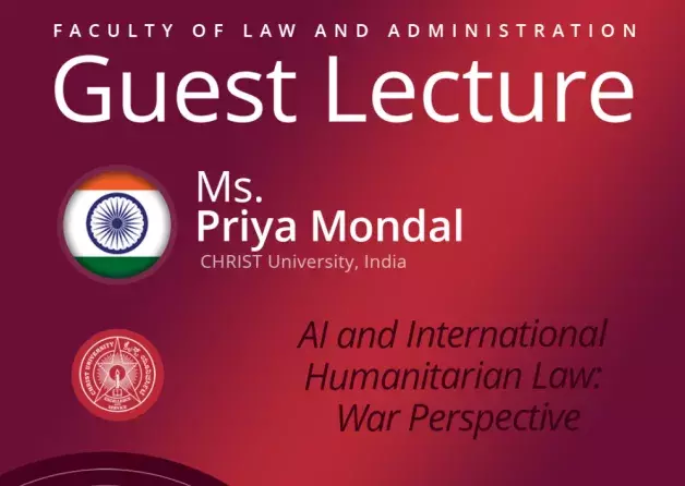 Guest Lecture by Priya Mondal (Christ University…