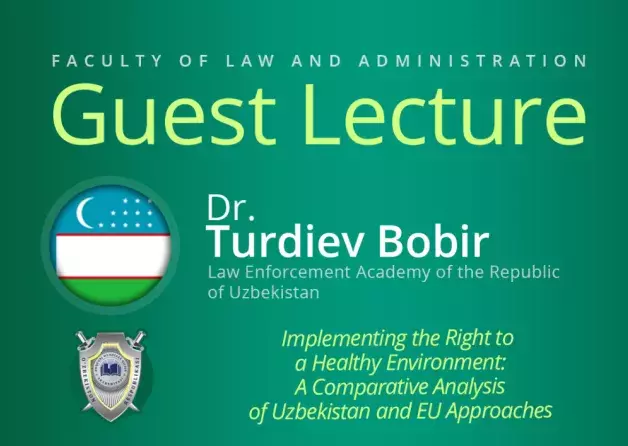 Guest Lecture by Dr. Turdiev Bobir (Law…