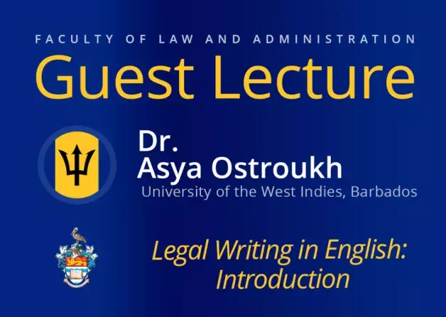 Guest Lecture by Dr. Asya Ostroukh (Faculty of…