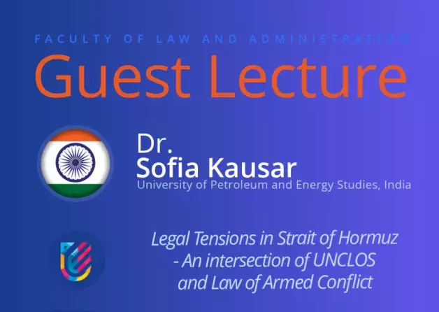 Guest Lecture by Dr. Sofia Kausar (University of Petroleum and Energy Studies, INDIA)
