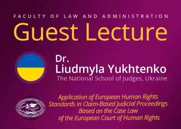 Guest Lecture by Liudmyla Yukhtenko (National…