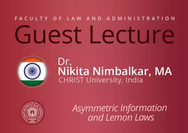 Guest Lecture by Dr. Nikita Nimbalkar (CHRIST…