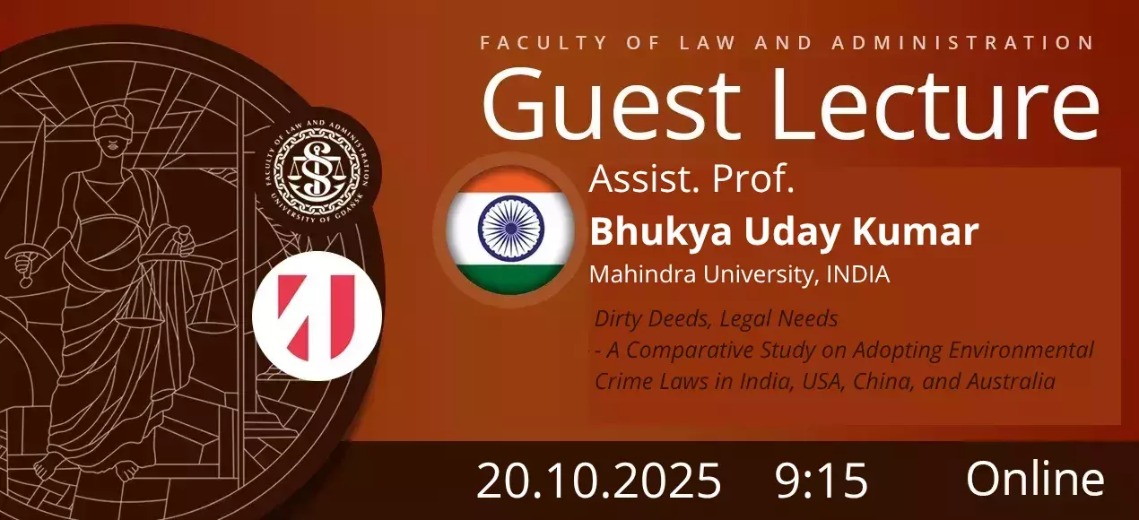 Guest Lecture by Assist. Prof. Bhukya Uday Kumar (Law School, Mahindra University, India)