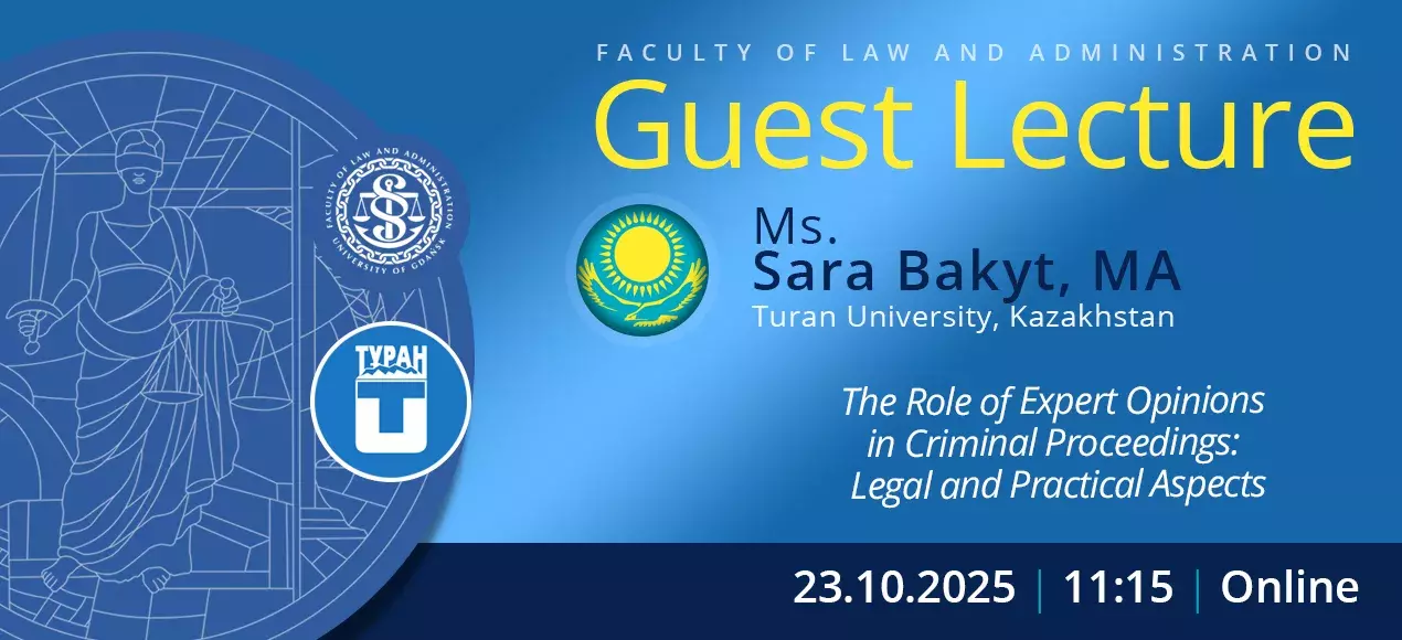 Guest Lecture by Ms. Sara Bakyt, MA (Turan University, Kazakhstan)